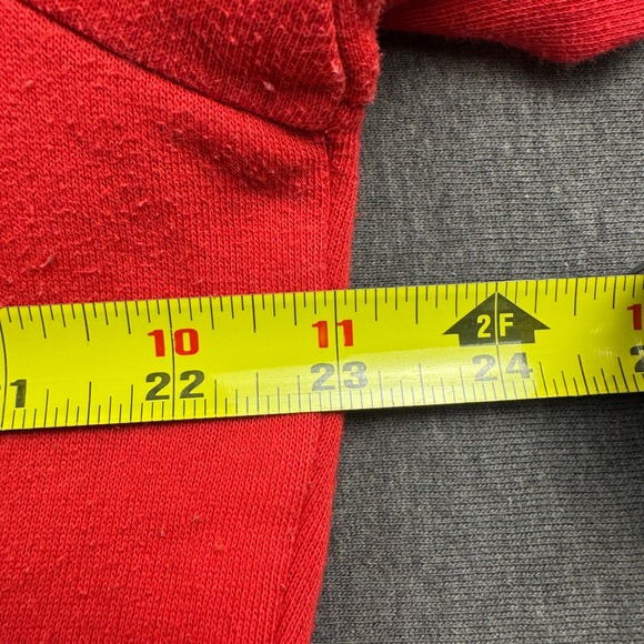 PINK Victoria's Secret Red Zip Up Hoodie Sweatshirt Graphic Logo XL - Picture 5 of 9